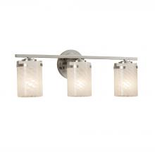  FSN-8453-10-WEVE-NCKL - Atlas 3-Light Bath Bar