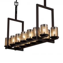  FSN-8769-10-MROR-DBRZ - Dakota 14-Light Bridge Chandelier (Short)