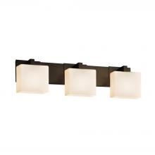  FSN-8923-55-OPAL-DBRZ - Modular 3-Light Bath Bar