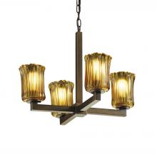  GLA-8829-16-AMBR-DBRZ - Modular 4-Light Chandelier