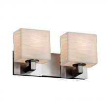  PNA-8922-55-WAVE-NCKL - Modular 2-Light Bath Bar