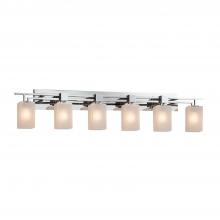  FSN-8706-15-FRCR-CROM - Aero 6-Light Bath Bar