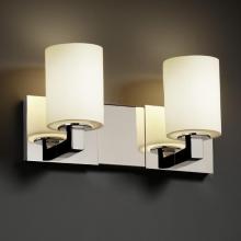 Justice Design Group FSN-8922-10-RBON-CROM - Modular 2-Light Bath Bar