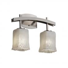 Justice Design Group GLA-8592-26-WHTW-CROM - Archway 2-Light Bath Bar