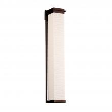 Justice Design Group PNA-7547W-WAVE-DBRZ - Pacific 48&#34; LED Outdoor Wall Sconce