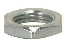  90/1037 - Steel Locknut; 1/8 IP; 9/16" Hexagon; 1/8" Thick; Zinc Plated Finish