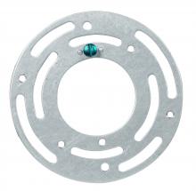  90/1785 - Round Universal Crossbar; 4" Round; Screw Holes; 2-3/4" x 3-1/2" Center To Center; With