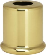  90/2223 - Solid Brass Spacer; 7/16" Hole; 1" Height; 7/8" Diameter; 1" Base Diameter; Polished