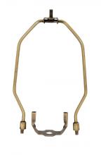  90/2266 - Heavy Duty Harp; Antique Brass Finish; 8" Height; 1/8 IP Saddle; 1/4-27 Thread; 125 Carton