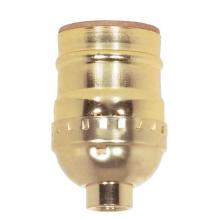  90/420 - Short Keyless Socket; 1/8 IPS; Aluminum; Brite Gilt Finish; 660W; 250V; 250 Master