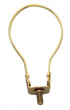  90/940 - Bulb Clip; 1/4-27; 3-5/8" Height; 2-1/8" Diameter; Medium Base; Brass Plated Finish