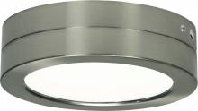 Satco Products Inc. S29653 - Blink - Battery Backup Module For Flush Mount LED Fixture - 7" Round - Brushed Nickel Finish