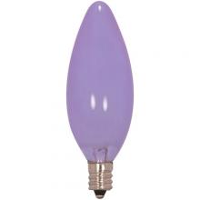 Satco Products Inc. S2970 - 25 Watt B10 Incandescent; 2000 Average rated hours; 220 Lumens; Candelabra base; 120 Volt; Carded
