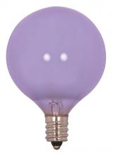 Satco Products Inc. S2975 - 60 Watt G16 1/2 Incandescent; Full Spectrum; 2000 Average rated hours; 650 Lumens; Candelabra base;