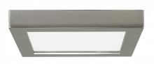  S9333 - 13.5 watt; 7" Flush Mount LED Fixture; 2700K; Square Shape; Brushed Nickel Finish; 120 volts