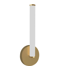 Dainolite CVT-148LEDW-AGB - 8W Wall Sconce, Aged Brass w/ White Acrylic Diffuser