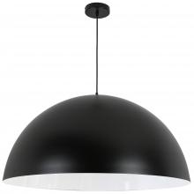  OFE-311P-MB - 1 Light Incandescent Large Dome Pendant, Matte Black