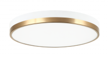 Matteo Lighting M15302WHAG - Tone White & Aged Gold Brass Ceiling Mount