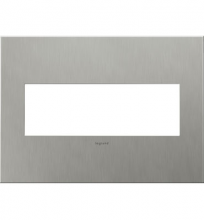 Legrand Canada AWC3GBS4 - Brushed Stainless Steel, 3-Gang Wall Plate