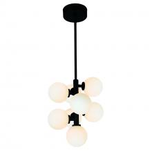  1020P12-8-101 - Arya 8 Light Pendant With Black Finish