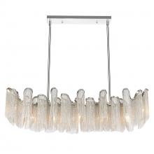  5650P47C - Daisy 7 Light Down Chandelier With Chrome Finish