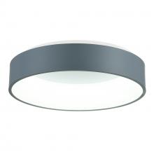  7103C18-1-167 - Arenal LED Drum Shade Flush Mount With Gray & White Finish