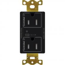  CAR2S-15-DTR-BL - 15A DUPLEX RF RECEPTACLE BLACK