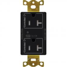  CAR2S-20-DTR-BL - 20A DUPLEX RF RECEPTACLE BLACK