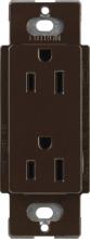 Lutron Electronics CARS-15-TR-BR - CA 15A TAMPER RESIST RECP BROWN