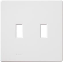  FW-2-WH - FASSADA FASHION WALLPLATE, 2 GANG, WH