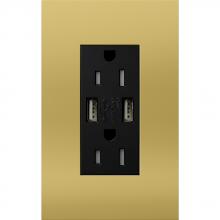  LTR-F15-UBTR-BB - DUPLEX 15A TR DUAL USB RECEPTACLE BB FP