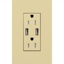  LTR-F15-UBTR-IV - DUPLEX 15A TR DUAL USB RECEPTACLE IV FP