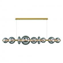 Eurofase 47257-023 - Atomo 74&#34; LED Chandelier In Gold With Smoked Glass
