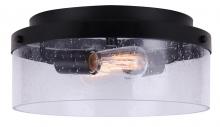  IFM1067A12BK - MINNA, IFM1067A12BK, MBK Color, 2 Lt Flush Mount, Seeded Glass, 60W Type A, 12.25inch W x 5.5inch H