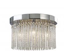  IFM454A15CH9 - Monaco, IFM454A15CH9,4 Lt Flush Mount, Aluminium + Crystal, 40W G9, 15 IN W x 8 .75 IN H