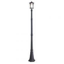 Canarm IOL201BK - Maya, 1 Bulbt Outdoor Post Light, Flat Opal Glass, 100W Type A, 7 IN W x 81 IN H