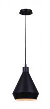  IPL1020A01BK - Byck 1 Light Pendant, Black Finish