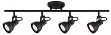  IT622A04BK10 - Polo 4 Light Track Lighting, Black Finish