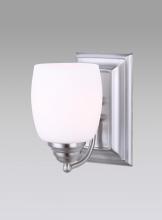  IVL259A01BPT - Griffin, IVL259A01 BPT -G-, 1 Light Vanity, Flat Opal Glass, 100 W Type A, 4 5/8 IN W x 8 IN H x 7 .