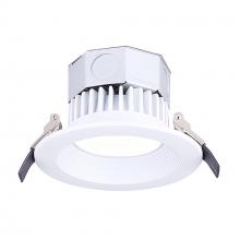Canarm DL-4-9NR-WH-C - LED Baffle Recess Downlight, 4&#34; White Color Trim, 9W Dimmable, 3000K, 500 Lumen, Recess mounted