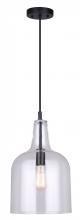  IPL1059A01BK10 - Keeva 1 Light Pendant, Black Finish