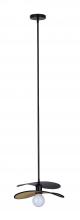  IPL2181B01BKP - 1 Lt Rod Pendant, 60W Type G40, 13.75inch W x 7.125 - 54.875inch H x 7.875inch D