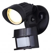  HO-01-01S-BK - HO-01-01S-BK -G-, LED Security 1 Head Lights, 10W, 3000K, 800 Lumens, 180 Degree Detection Zone, Up