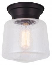  IFM623A08ORB - Mill 1 Light Flush Mount, Bronze Finish