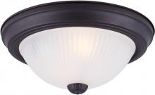  IFM21113 - Fmount, 11" 2 Bulb Flushmount, Frosted Swirl Glass, 40W Type A