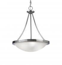 Canarm ICHAN4115BN - Alabaster 3 Light Chandelier