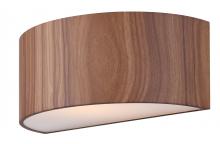 Canarm IWL318A13BKW - Dexter, MBK + Faux Wood Color, 1 Lt 13&#34; W Wall Sconce, 60W Type A