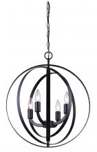  ICH182B04BK18 - MERIDIAN 4 Light Chandelier