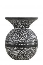 Canarm 7521 - NAVI Black with White Antique Finished Side Table