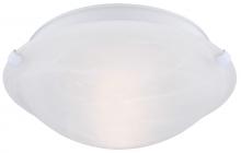  IFM161211 - Fmount, 12" 2 Bulb Clip Flushmount, Alabaster Glass, 60W Type A